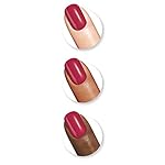 Sally Hansen Miracle Gel Salon Quality Nail Polish | Gel-Like Formula, Two-Step System, No UV Light Needed, Long Lasting | Opaque, Glossy | 555 Bordeaux Glow | Wine Red Nail Color - Image 3