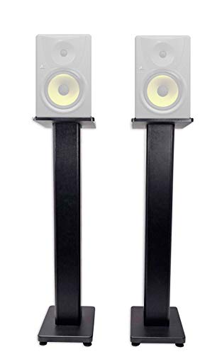 (2) Rockville 36” Studio Monitor Speaker Stands For Behringer Truth B2031A
