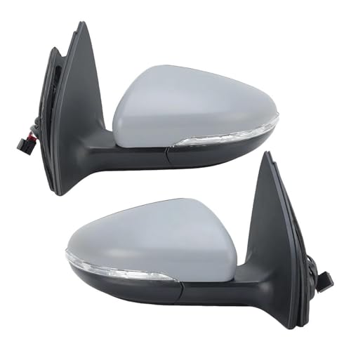 Rétroviseur Golf 6 MK6 Cassé ? Paire de Rétroviseurs 6 Broches Prêts à Peindre pour Réparation