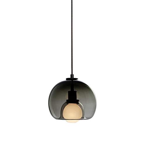 Lustre en verre E27 au design artistique d'architecte pour hôtel et chambre