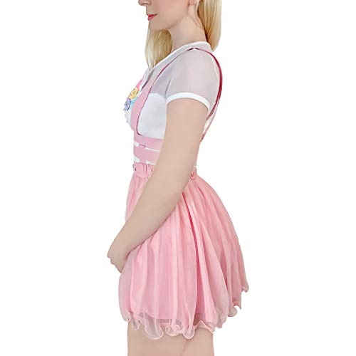 Littleforbig Mesh Overall Skirt Romper - Heartbreaker Jumper Skirt3