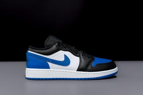 Jordan Big Kid's Air 1 Low White/Royal Blue-Black-White (553560 140) - 52
