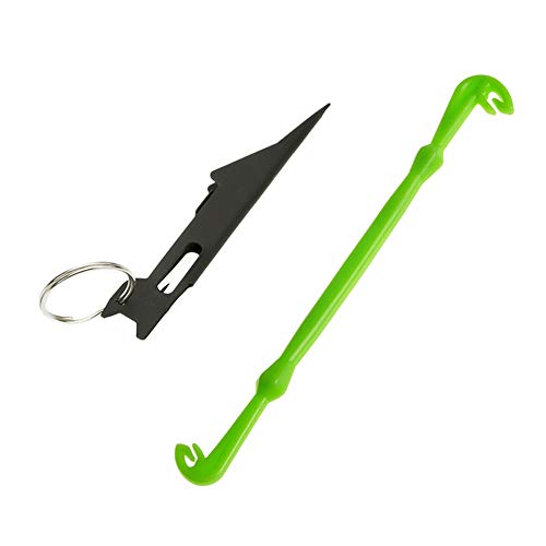 Wildlead 1 Juego de Herramientas de Atado de Nudos de Nudo de Gancho de Acero Inoxidable ABS para Equipo de Nivel de línea de Pesca con Mosca