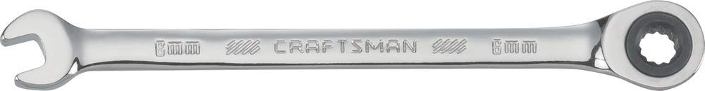 Craftsman Ratcheting Wrench, Metric, 6mm, 72-Tooth, 12-Point (CMMT39240)