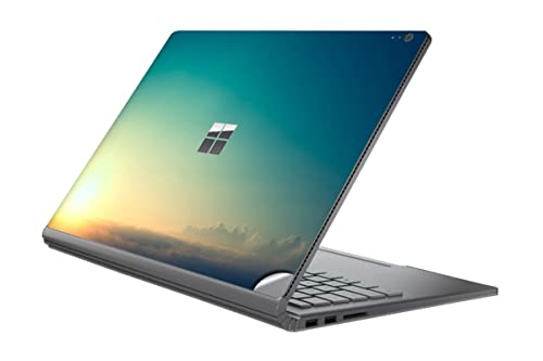 Image of GADGETS WRAP Printed Vinyl Top Only Skin Sticker Decal for Microsoft Surface Book - Sunrise Above Clouds