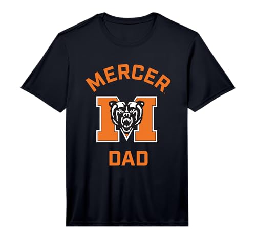 Mens Mercer University Bears Arched Dad Performance T-Shirt