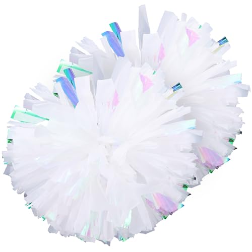 Healifty - Healifty 2 pièces Lot de Pompons de Cheerleading Réutilisables avec Poignée Lisse Accessoires de Support Sportif pour Équipes et Spectateurs Pompons Durables et Légers pour Danse et