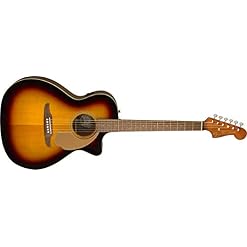 Fender Newporter Player Electro Acoustique, Sunburst, Touche en noyer - Les Beatles, Paul McCartney, John Lennon, RIngo Starr, George Harrison Fender Newporter Player Electro Acoustique, Sunburst, Touche en noyer – Image 3