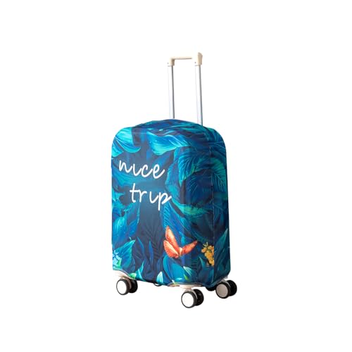 Image of HOKIPO 220gsm Durable and Washable Suitcase Covers for Trolley Suitcase, Small (18-19inch) - Tropical Escape (AR-6343-D8)