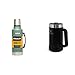 Stanley Classic Legendary Bottle 1.9L Hammertone Green & Adventure Vacuum Stein 709 ml Matte Black – Thermobecher mit Henkel hält Bier für 7 Stunden kalt - Vintage-Inspirierte Bierkrug
