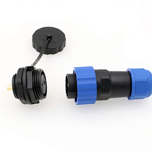 Conector circular plástico resistente al agua SD20 2 pines miniatura 4