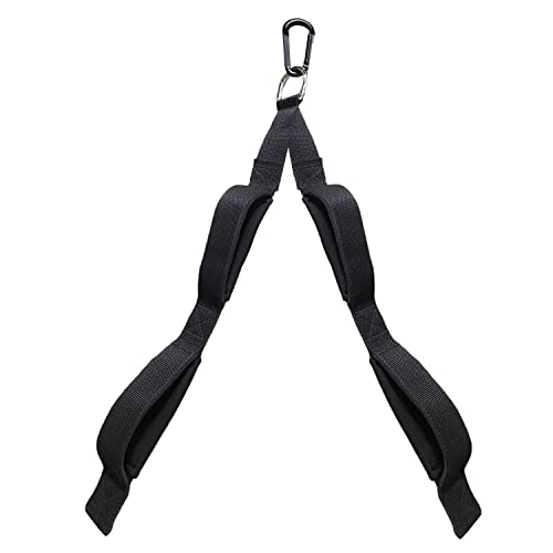 Topfinder Corda per Tricipiti Lunga Push Pull Down Tricep Rope Fitness LAT Machine Pulley Maniglie Accessori Cavo Palestra con Moschettone (Corda per Tricipiti Extra Lunga)