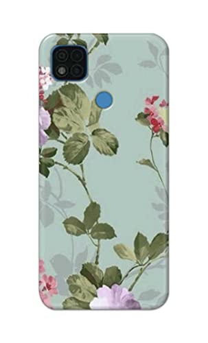 Image of Printed Hard Back Cover Case for Mi Poco C31 Back Cover (Floral Painting) -1302
