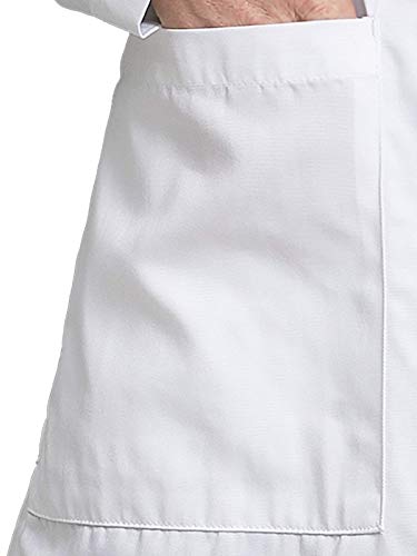 Med Couture Women's Lab Coat 37 Inch White Labcoat Long, Size S