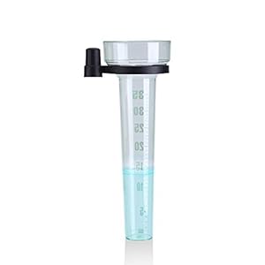 Zerodis Regenmesser Niederschlagsmesser für Garten Hof Kunststoff mit Halter 35mm Kapazität