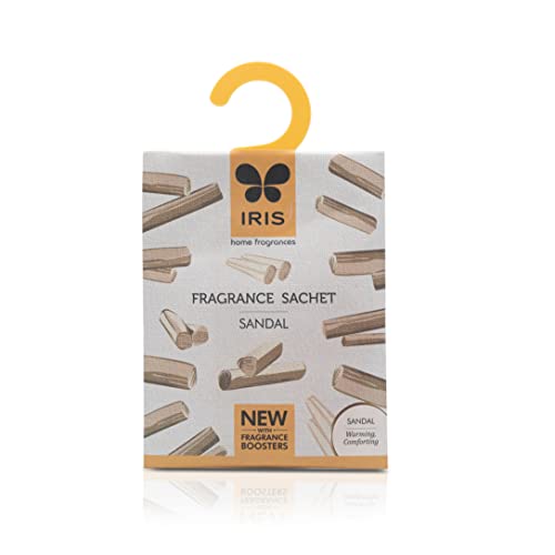 IRIS, Fragrance Sachet, Sandal Cinnamon, Home Fragrances Sachets for Closets/Drawers/Cupboards/Small Spaces, Woody Fragrance, Air Freshener, Size -13.2x5.5x16.5