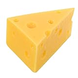 Mobestech Cheese Cake Model Triangle Fake Cheese Slice Simulation Realistic Play Food Decorative for Boys and Girls