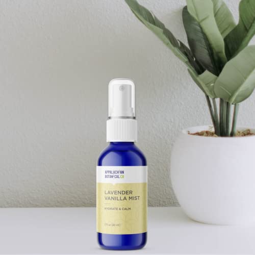 Appalachian Botanical Co Organic Lavender Vanilla Mist, 2 Fl Oz - 100% Pure Lavender Hydrosol & Vanilla Essential Oil - Lavender And Vanilla Linen Spray - Pillow Mist - Lavender Bed Spray - Body Mist #TOP4