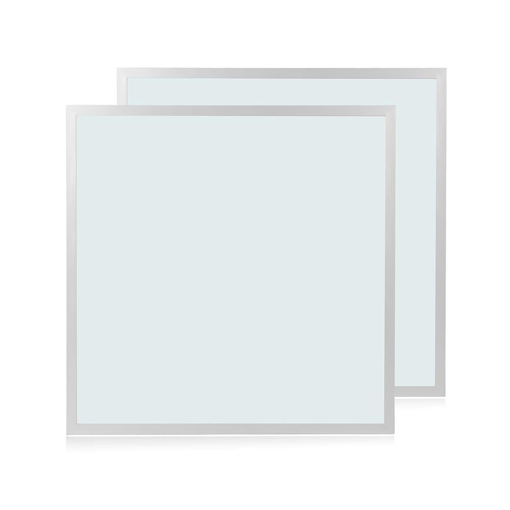 LUXULA 2er Pack LED Panel 62x62 cm, Backlit, 36W, 3600lm, 6000K Kaltweiß - inkl. 230V Netzteil, LED Bürolampen für Odenwald Rasterdecke, Büroleuchten, Deckenleuchte