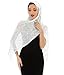 KUNINDOME Sparkling Metallic Shawls and Wraps with Buckle,Women Shawls and Wraps for Evening Dresses,Silver