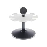 Trodat Stempelträger 3008 drehbar für 8 Stempel aus Kunsstoff, schwarz/grau