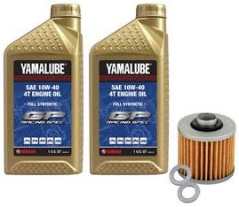 Amazon Com Oil Change Kit Yamalube Hi Perf Full Synthetic 10w 40 For Yamaha Raptor 700 2006 2019 Automotive