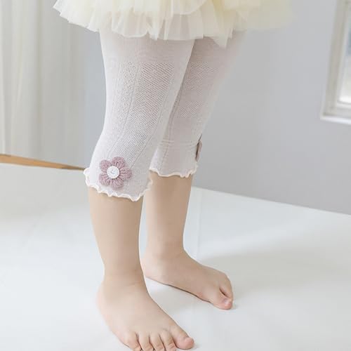 Tights, Breathable Children's Capris Tights Sun Protective Baby Leggings Cropped Tight for Ages 6 Month to 8 Year4
