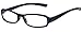 Calabria 8034 Designer Reading Glasses in Black +4.50