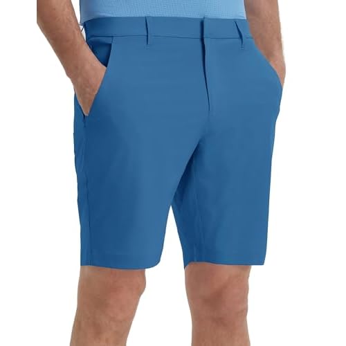 M MAELREG Mens Golf Shorts 7"/9" Lightweight Quick Dry Water-Resistant Stretch Waistband Flat Front Casual Mens Dress Shorts