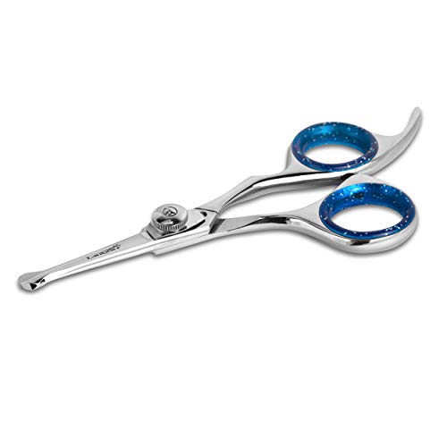 Laazar Pro Dog Grooming Scissors, Straight Pet Grooming Shears, With Safety Round Tip, Ball Point For Easy And Safe Use. | Premium Sharp Long Lasting Professional Hair Trimming Scissors (4.5 Inches) #TOP5