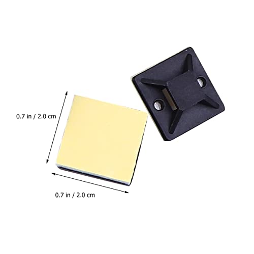TEHAUX 100Pcs Montamentos Zip Tie Multi- Function Tie Tie Auto Adesivo Titular de Gravata Profission