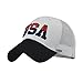 EVAEVA Damen Hüte Und Mützen Männlich Weiblich Neutral Sommer Amerika Flagge Stickerei Grid Baseball Caps Verstellbare Hut Visiere Football Team Cap (White, One Size)
