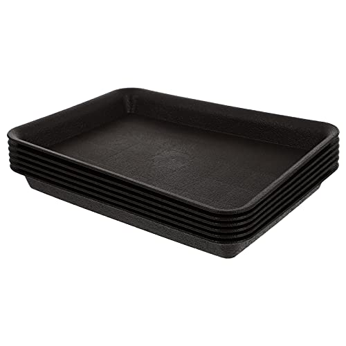 Happyyami Flowerpot Water Trays 10.24X7.09 Inch Plastic Plant Pot Plates Drip Trays for Indoor Outdoor Gardening Plant Protection and Easy Pot Movement