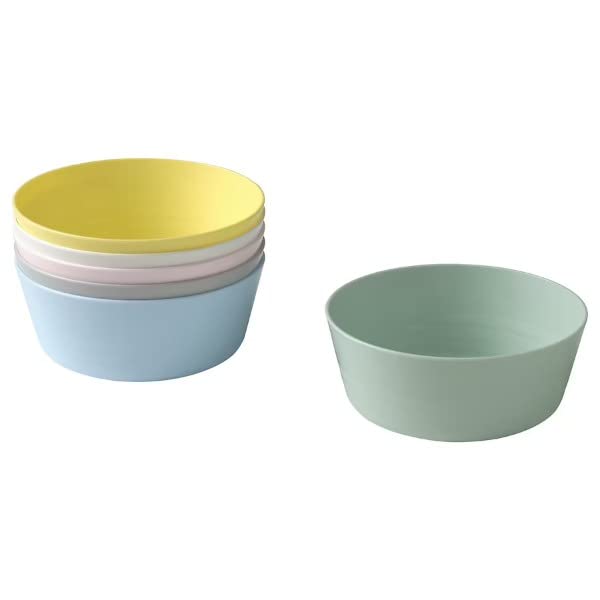 Ikea KALAS Bowl, Mixed Colours Set of 6 Pcs (Pack of 2)