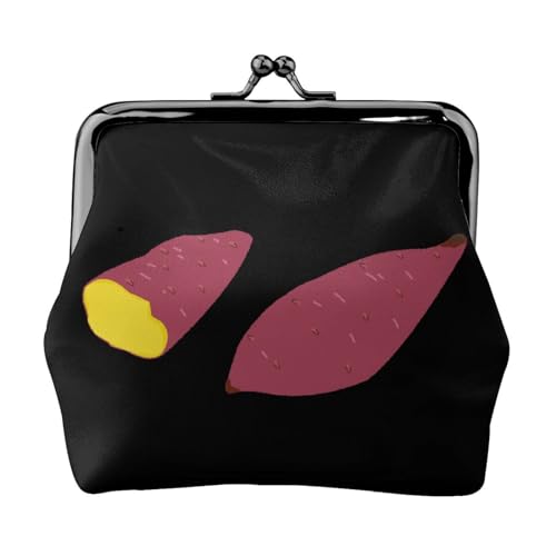 サツマイモ さつまいも 小銭入れ がま口財布 レザー 可愛い ミニウォレット おしゃれ コインケース ミニ財布 小物入れ 丸型小銭入れ 人気 萌えグッズ プレゼント