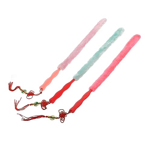 Toddmomy Guzheng Dust Clean Brush 3pcs Fur Brush Tool for Musical Instrument Cleaning