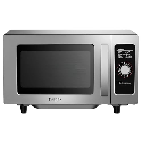 MBH - Microondas Profesional INOX de 25 Litros para Hostelería. Horno Microondas Industrial de Acero Inoxidable para Bar y Restaurante