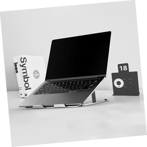 Base para portátil ajustable de aluminio con ventilador LED miniatura 4