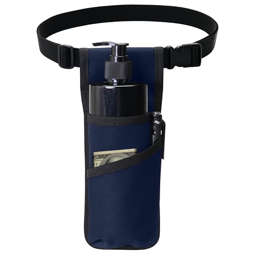 Massage Bottle Bag Massage Oil Holster Lotion Holster Massage Therapist Massage Oil Holster Massage Lotion (TH-XJ1kd-Dark blue)