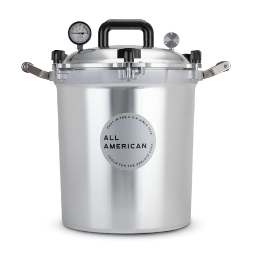 All American 1930: 30qt Pressure Cooker/Canner (The 930) - Exclusive Metal-to-Metal Sealing System - Easy to Open & Close - Suitable for Gas or Electric Stoves - Made in the USA