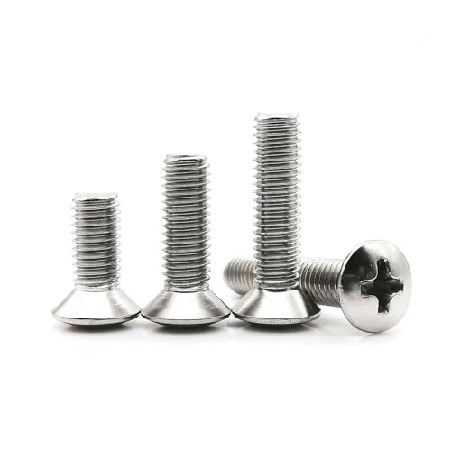 5/10/pc M2 M2.5 M3 M4 M5 M6 M8 GB820 DIN966 A2 304 ステンレス鋼クロス隆起皿頭ハーフオーバルボルトねじ(5mm,5pcs M8)