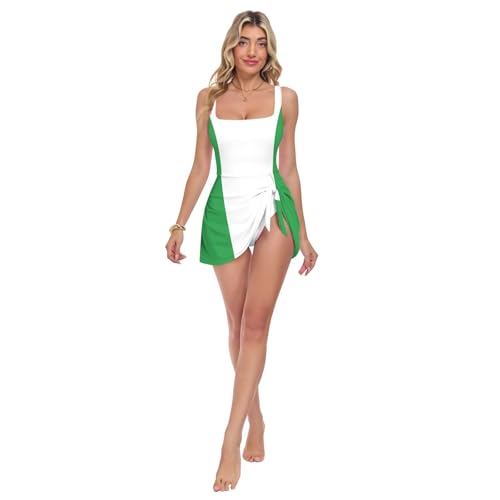 Maillot de bain Nigéria vert une pièce : fini les maillots qui glissent