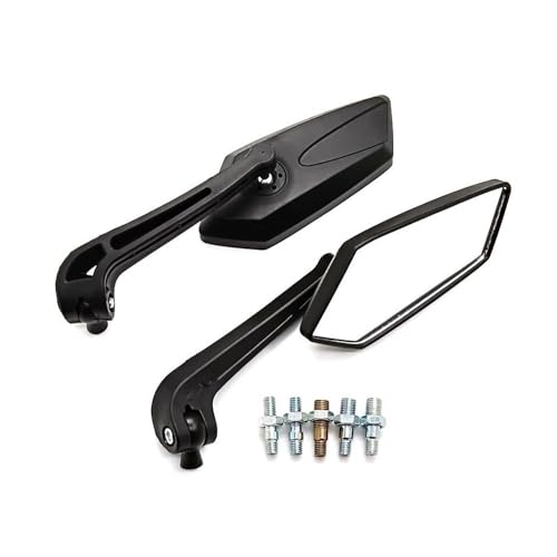 Espejo retrovisor de manillar para motocicleta reflector ajustable izquierdo y derecho 4