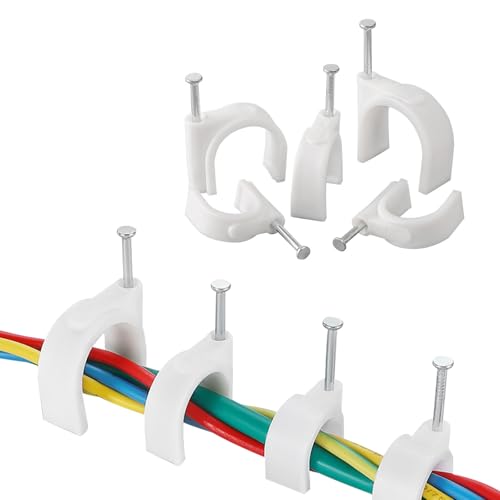 Clavos de cable, clavos de cable, clavos de cable para cables, clips de clavos de cable, clips de clavos de alambre, tachuelas de cable, clips de cable, clips de cable de uñas, grapas de cable