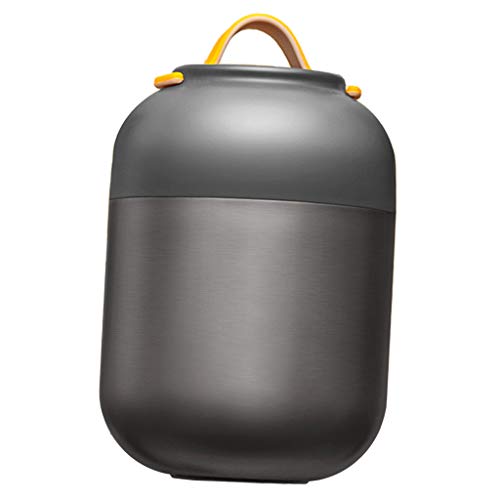 Preisvergleich Produktbild Baoblaze 700ml Vakuum Isolierflasche Edelstahl Lebensmittelbehälter Thermobehälter für Lebensmittel - Grau