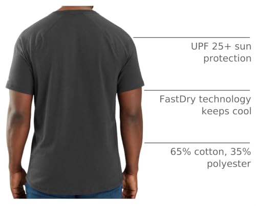 Image of Carhartt Men's Force Relaxed Fit Midweight Short-Sleeve Pocket T-Shirt
