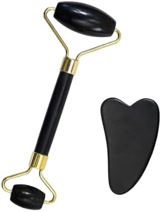 Massageador Facial Em Pedra Natural Jade 2 Em 1 Ro...