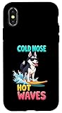 fantastico cane da surf siberian husky custodia per iphone x/xs