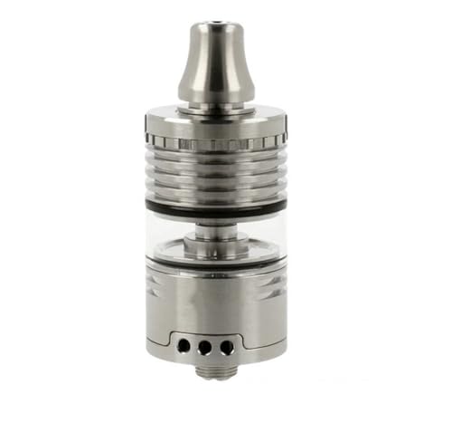 YFTK Vico Style MTL/RDL RTA Rebuildable Tank Atomizer Silver 4ml 22mm Diameter (Silver)