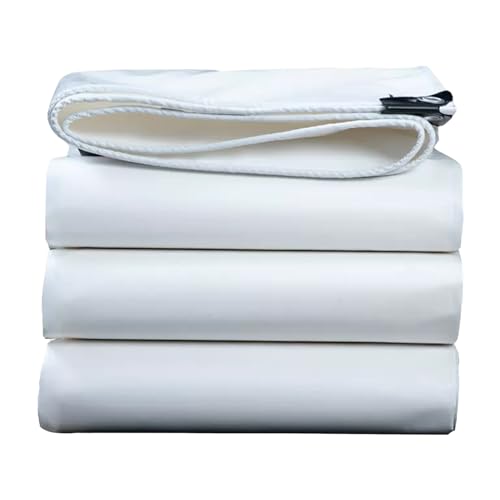 Lona blanca impermeable de 3x3m con ojales para carpa exterior 2